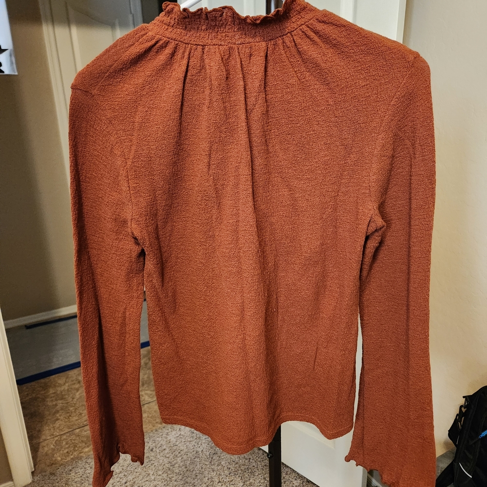 NWT Madewell Terracotta Long Sleeve Women's Top